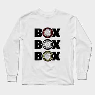 Box Box Box F1 Pitstop design. Long Sleeve T-Shirt